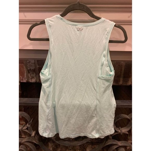 Calia XS womens teal tank top, “This is my journey” (W) - Picture 2 of 3